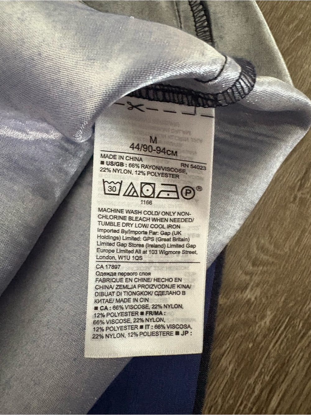 Banana Republic Long Sleeve Wide Stripe Shirt - Blue & Black - Picture 4 of 7